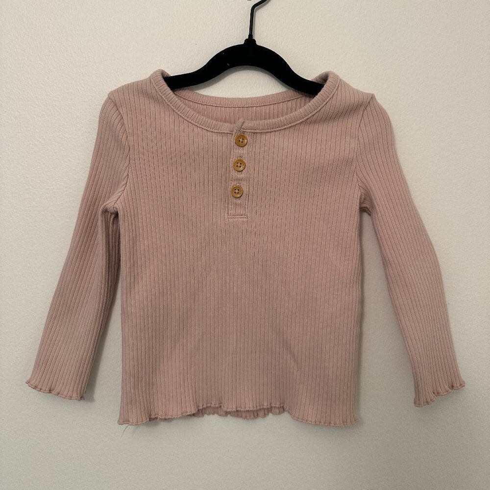 Little Co Ruffled Blush Pink Matching Set